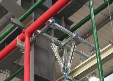申扎该抗震支架的整体式支吊架结构协调性好